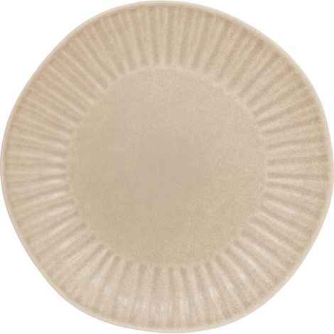 Lot de 6 Assiettes à Dessert "Nyero" 21cm Beige (1/3)