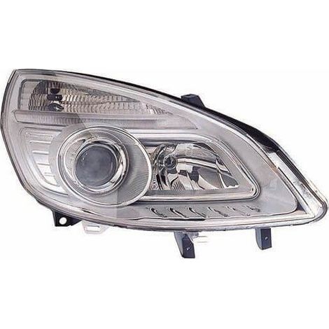 Phare avant droit H1/H7 chromé Renault Scenic 2 phase 2 2006-2009