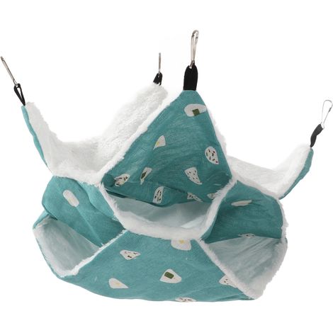 Hamac pour animaux de compagnie à 3 couches, lit suspendu confortable pour petits animaux de compagnie, cochons d'Inde (1/4)