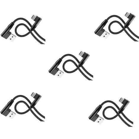Câble de charge court Micro-USB coudé à 90 degrés 1M-- (1/5)