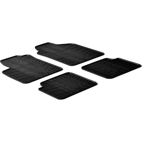 Set tappeti su misura in gomma - compatibile per Abarth 500 (07/0805/16) - Abarth 500C (06/1005/16) - Abarth 595 (06/1608/24) - Abarth 695 Biposto (12/1412/17) - Fiat 500 (07/0706/19) - Fiat 500