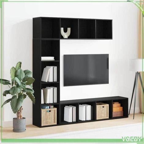 Bibliothèque - FAF7291712448911 - Chêne noir - 36 x 30 x 143 cm - 12 étagères (1/5)