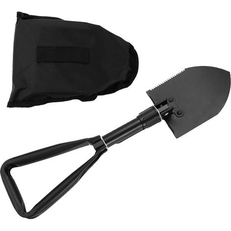 Outil de tranchée multifonctionnel, pelle pliante, outil militaire pour le camping, la chasse, les situations d'urgence en voiture (1/5)