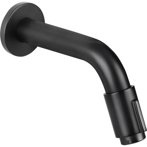 Differnz robinet mural d'eau froide 11cm noir mat