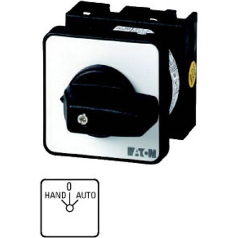 Inverseur cont.: 4 20A HAND-0-AUTO 45° à acc.,encastré fixation centrale 000036483 EATON T0-2-15432/EZ (1/2)