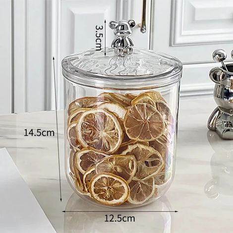 (Moyen - 1400 ml) Boîte de conservation alimentaire hermétique avec couvercle, en plastique. (1/5)