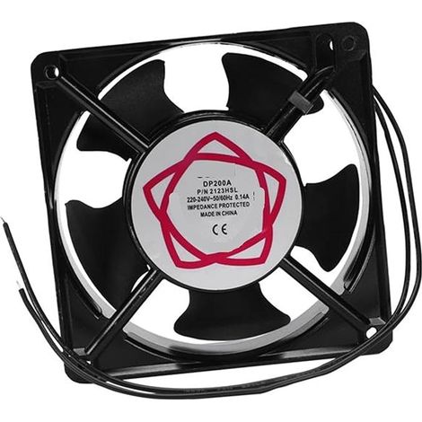 Ventilateur de refroidissement à 5 pales avec cadre en métal et axial AC 220/240 V 0,14 A 22 W 120 x 120 x 38 mm