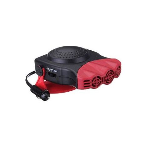 Car Heater, 2 in 1 Fast Heating with Heating and Cooling, Anti-Fog, 12V, 150W, 3 Socket Cigarette Lighter, Red (1/4)