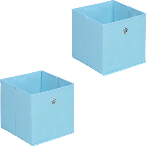 Boîtes de rangement ELA Bleu clair (Lot de 2)