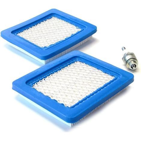 Luftfilter + Zündkerzen für 3-5 PS Quantum 491588 399959 491588S Champion Zündkerzen RJ19LM