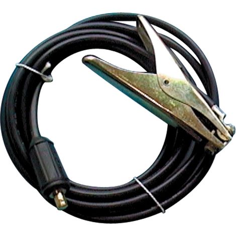 Erdklemme L.5m/25mm2 gr.Stecker 13mm 300A konfektioniert Ku. Stecker