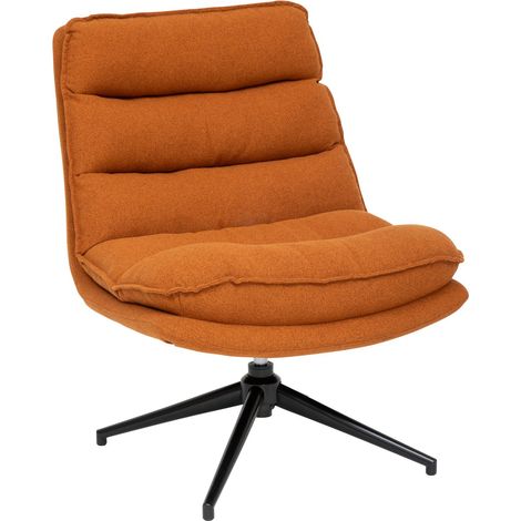 Fauteuil pivotant en tissu et pieds métal HARPER (1/5)