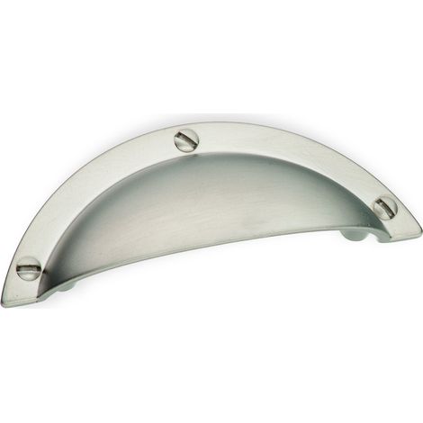 SCHWINN 22313 - Maniglia per mobili Realizzata in zama con Finiture in Acciaio Inox, Distanza tra i Fori 64 mm
