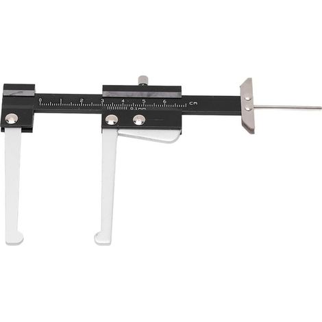 Bremsscheibentiefenmesser, Reifenprofiltiefenmesser, 60-mm-Profiltiefenmesser, manuelle metrische Skala, tragbares Rotormikrometer-Messwerkzeug (1/4)