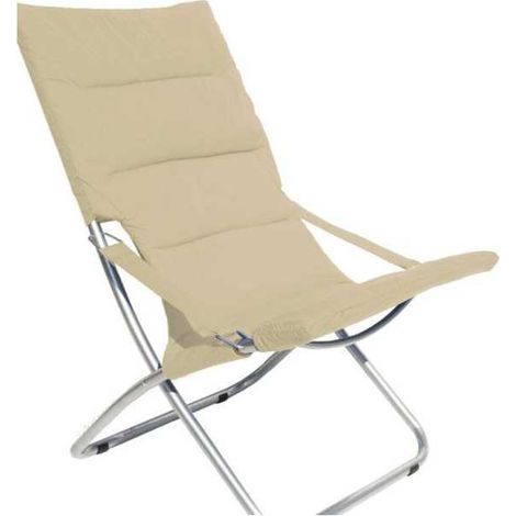 Sillón de acero Canapone Ecru' Vette 04908