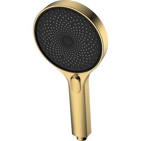Avapax  Pommeau de douche 3 jets - Or brossé - 3 jets - Laiton - Hydromassage