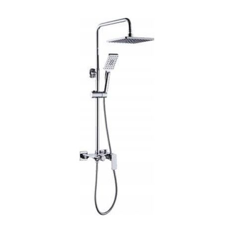 No-name LOFT colonne de douche noir mat design cubique (1/3)