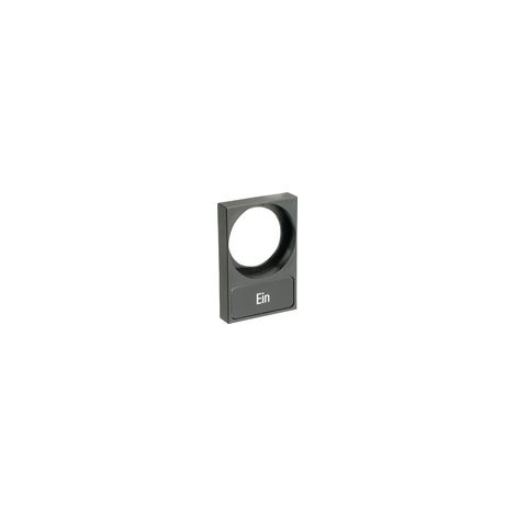 Portaetichette, Programma Tondo, Nero, Per targhette da incollare, 12,5 mm x 27 mm