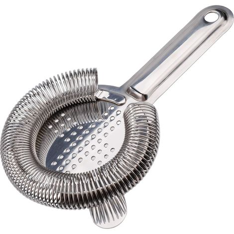 Colino da cocktail in acciaio inossidabile Hawthorn, resistente alla ruggine, 10 pezzi da 16 cm