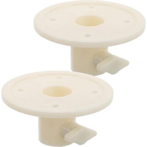 Set mit 2 Stabilisierungsschrauben für Schaufensterpuppenstangen, universelle Basishalterung, Ersatzteile, stabil, rutschfest, minimalistisch, für Büstenpräsentation in Bekleidungsgeschäften – Crezuo
