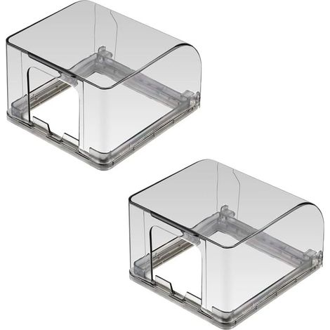 2 Stück wasserdichte Steckdosenabdeckungen, Wandschalterabdeckungen, Küchenzubehör, transparent, Typ 86, universelle wasserdichte Steckdosenabdeckungen (1/5)