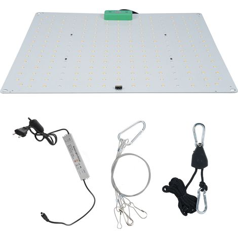 Lumière de croissance LED à spectre complet pour plantes d'intérieur, 3000 K, 5000 K IR, pour plantes vertes, fleurs, légumes avec chaînes suspendues et corde de levage (1/5)