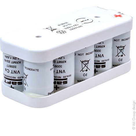 NX - Batterie eclairage secours 10x SC VNT 10S1P ST2 12V 1.6Ah T2