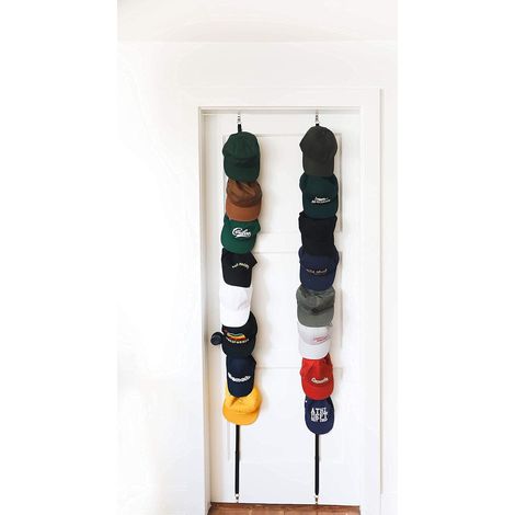 Lot de 2 porte-casquettes - Peut contenir jusqu'à 16 casquettes de baseball (1/5)