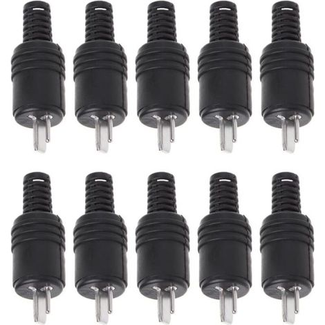 10 Stück 2-poliger DIN-Lautsprecherstecker, 2-polige Buchse, HiFi-Lautsprecherkabel-Lötstecker (1/5)