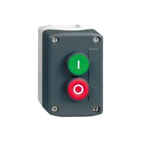 Cassetta di comando 2 pulsanti verde rosso IP66 - XALD214