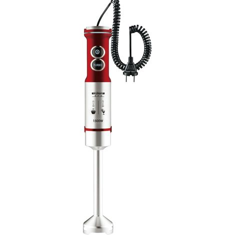 Batidora brazo inox kuken con vaso 600ml red