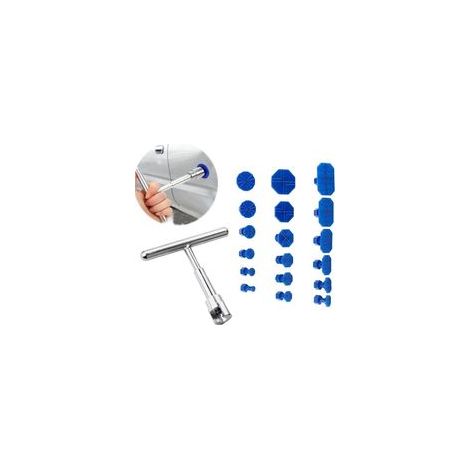 FLITI 18-Piece Dent Repair Kit, Bodywork Dent Repair Tool, T-Shaped Metal Puller, with Hot Melt Adhesive (1/5)