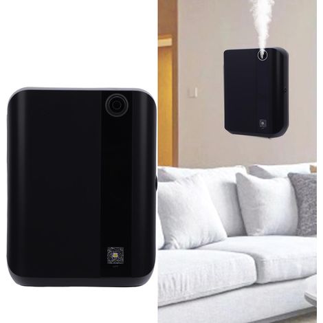 Diffusore di aromi intelligente da 500 ml, per ambienti fino a 500 m², montaggio a parete, nebulizzazione di oli essenziali per aromaterapia, controllo tramite app per casa, hotel, ufficio, spina USA. (1/4)
