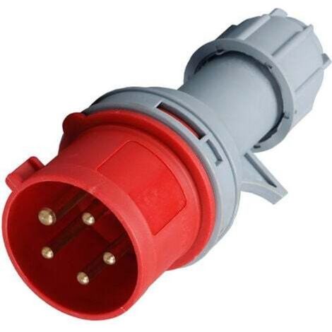 CEE plug, 32 A, 400 V mains plug (1/3)