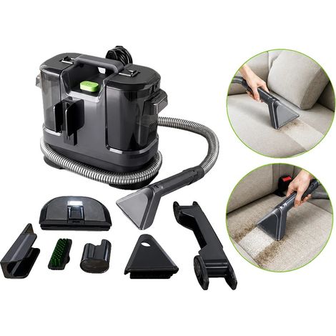 Limpiador a vapor, 450 W de potencia, depósito de agua de 1,8 L, presión de 12 kPa, uso en múltiples superficies, apagado automático. (1/5)