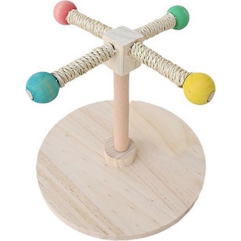 Zubehör für Papageien und Vögel: Kugellager-Drehstation, Schwert, Rampe, Stock, drehbare Holzpferde, Spielzeug (1/5)