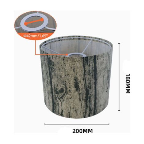 Pantalla para lámpara de mesa sencilla y resistente CCYKXA, pantalla decorativa de repuesto para uso doméstico, 20 × 18 cm. (1/4)