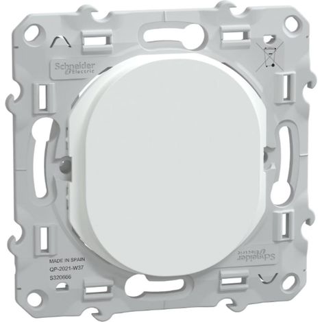 Obturateur appareillage encastré - Blanc - Ovalis - Schneider