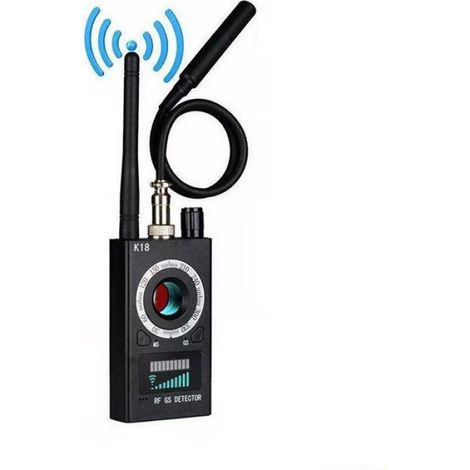 Détecteur multifonction K18 Mini caméra espion audio Localisateur GSM Objectif de signal GPS Localisateur RF Détecteur sans fil (1/4)
