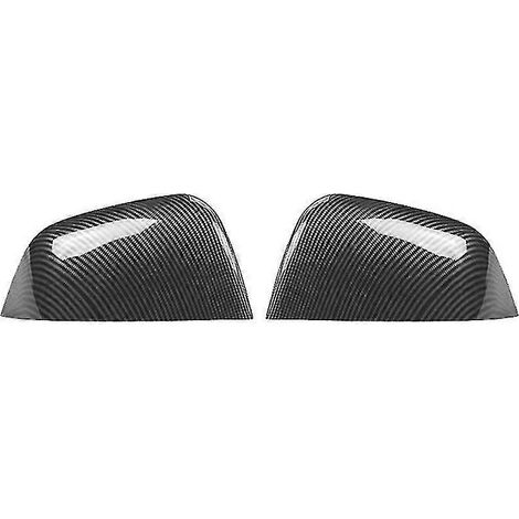 Coque de rétroviseur latéral pour Model Y 2021-2022, accessoires extérieurs, ABS brillant, fibre de carbone (1/5)
