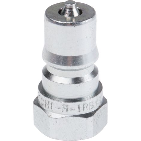 Raccord hydraulique rapide RS PRO, Mâle en Acier 1/4pouces ( Prix pour 1 ) (1/2)