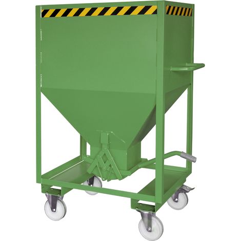 Bauer Silobehälter SRE 600, lackiert, Mausgrau