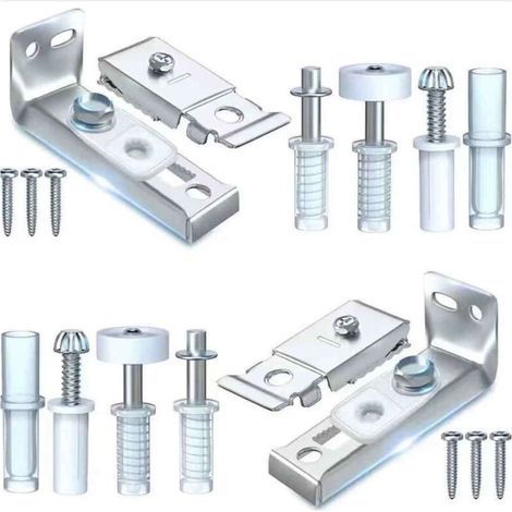 Folding door hardware kit, set of 2, repair kit for folding doors, sliding doors and closet doors (1/4)