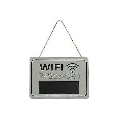 Panneau mural réutilisable style tableau noir pour mot de passe Wi-Fi, style rétro, avec aimant résistant, idéal pour bars, restaurants et cafés. Installation facile pour des mises à jour rapides.