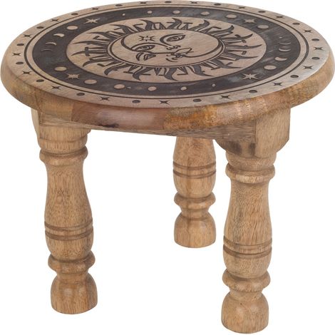 Signes Grimalt Taburete Muebles  Taburete Sol Y Luna Mueble Auxiliar  30x30x25cm 37134