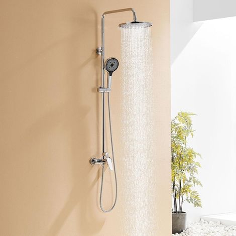 Duscharmatur Komplettset Regendusche Höhenverstellbar 1-1,39m Handbrause 3 (1/5)