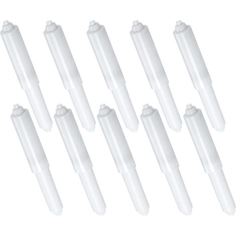 Plastique Porte-Papier Toilette Blanc à Ressort 10 Pièces (1/5)