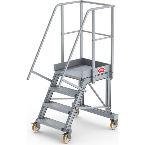 Altrex Podesttreppe fahrbar 60° 4 Stufen