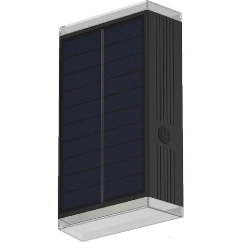 TRADE SHOP - Applique Solare 2 Watt Doppia Emissione Di Luce Tecnologia Cct Switch Ip54 Yh0630-3c -