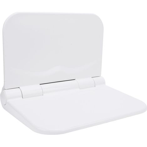 Banc de douche mural pliable en plastique pour femmes enceintes et personnes âgées (1/5)